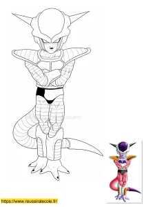 coloriage dragon ball freezer