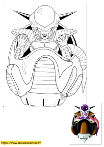 coloriage dragon ball z freezer