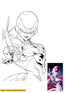 coloriage dragon ball z freezer