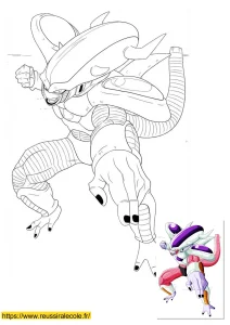 coloriage dragon ball z freezer
