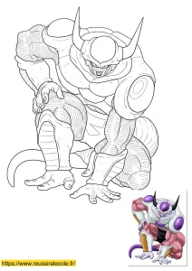 coloriage dragon ball z freezer