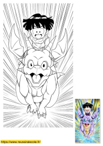 coloriage gohan