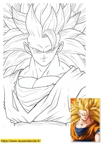 coloriage goku super saiyan 3 coloriage goku super saiyan 3