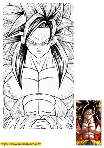 coloriage goku super saiyan