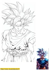 coloriage goku ultra instinct