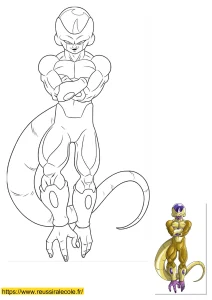 coloriage golden freezer