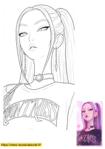 coloriage kpop mira coloriage kpop mira