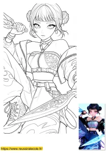 coloriage kpop zoey coloriage kpop zoey