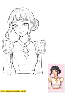 coloriage kpop zoey coloriage kpop zoey