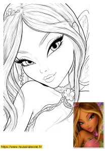 coloriage layla