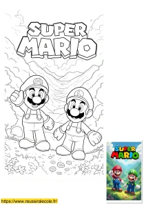 coloriage mario et luigi coloriage mario et luigi