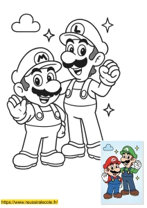 coloriage mario et luigi à imprimer coloriage mario et luigi à imprimer
