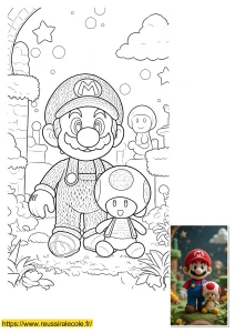 coloriage mario et toad coloriage mario et toad