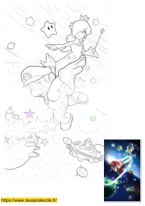 coloriage mario harmony