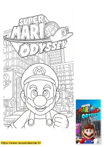 coloriage mario odyssey coloriage mario odyssey