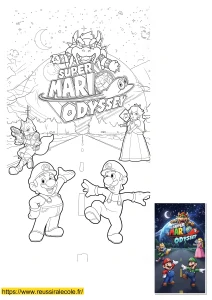 coloriage mario odyssey coloriage mario odyssey