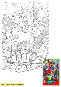 coloriage mario odyssey à imprimer coloriage mario odyssey à imprimer