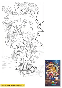 coloriage mario odyssey à imprimer coloriage mario odyssey à imprimer