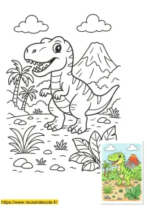 coloriage maternelle dinosaure coloriage maternelle dinosaure
