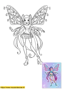 coloriage musa winx