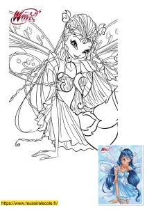 coloriage musa winx