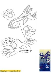 coloriage pokemon kyogre coloriage pokemon kyogre