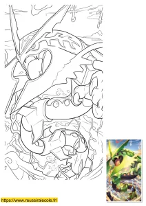 coloriage pokemon mega rayquaza coloriage pokemon mega rayquaza