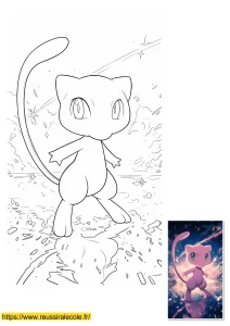 coloriage pokemon mew coloriage pokemon mew