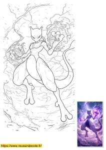 coloriage pokemon mewtwo coloriage pokemon mewtwo