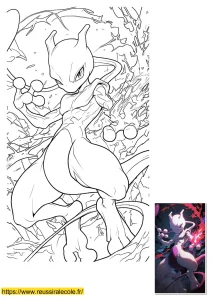 coloriage pokemon mewtwo vmax coloriage pokemon mewtwo vmax
