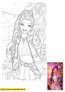 coloriage rumi kpop demon hunters coloriage rumi kpop demon hunters