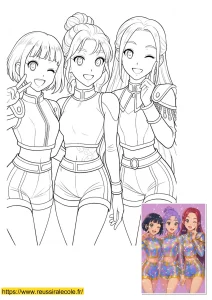 coloriage rumi zoey mira coloriage rumi zoey mira