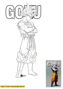coloriage sangoku ultra instinct