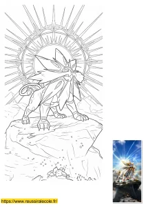 coloriage solgaleo coloriage solgaleo