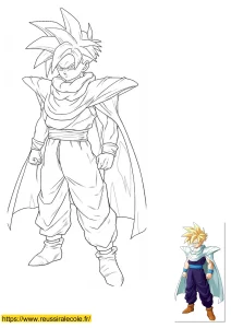 coloriage son gohan