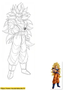 coloriage son goku super saiyan 3 coloriage son goku super saiyan 3