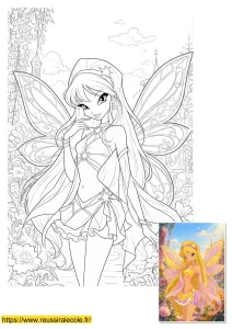 coloriage stella winx