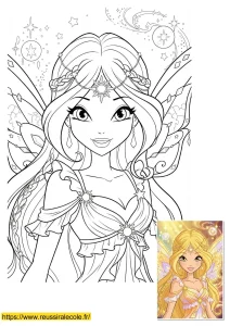 coloriage stella winx club