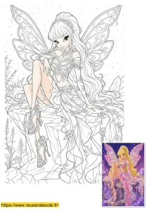 coloriage stella winx club