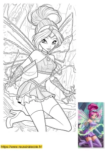 coloriage tecna winx