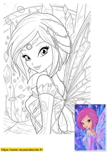 coloriage tecna winx