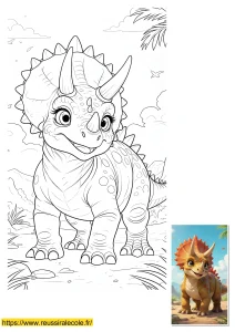 coloriage triceratops coloriage triceratops
