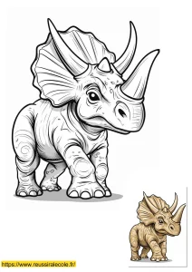 coloriage triceratops coloriage triceratops