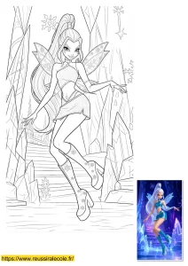 coloriage trix