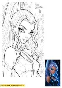 coloriage trix icy