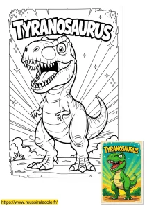 coloriage tyrannosaure à imprimer coloriage tyrannosaure à imprimer