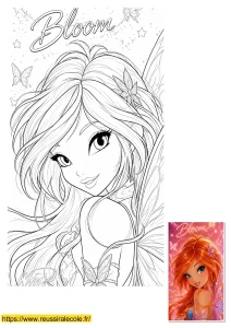 coloriage winx bloom à imprimer