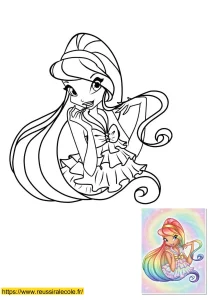 coloriage winx club stella