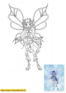 coloriage winx musa