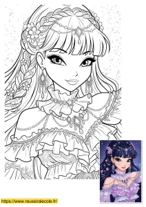 coloriage winx musa